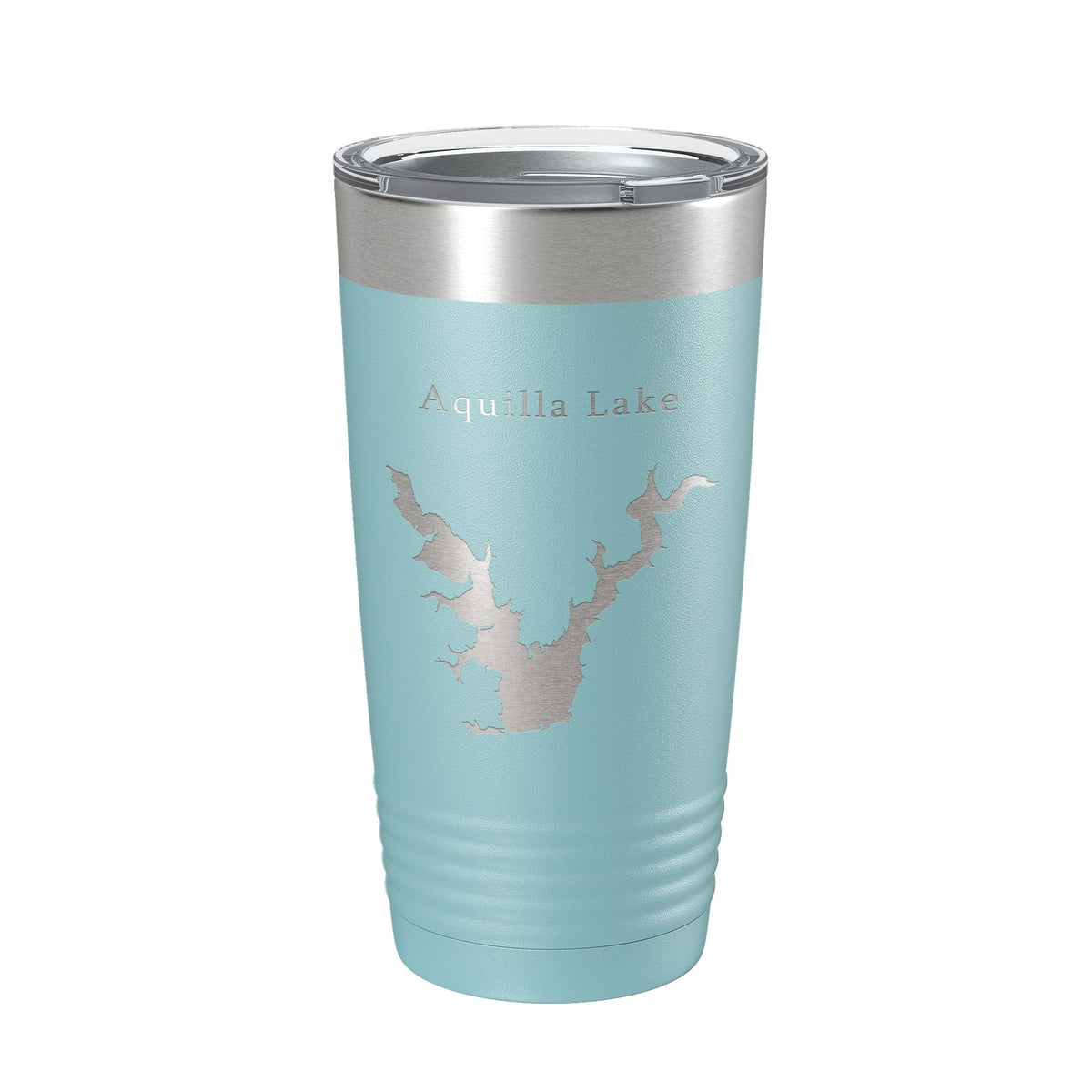 Aquilla Lake Map Tumbler Travel Mug Insulated Laser Engraved Coffee Cup Texas 20 oz