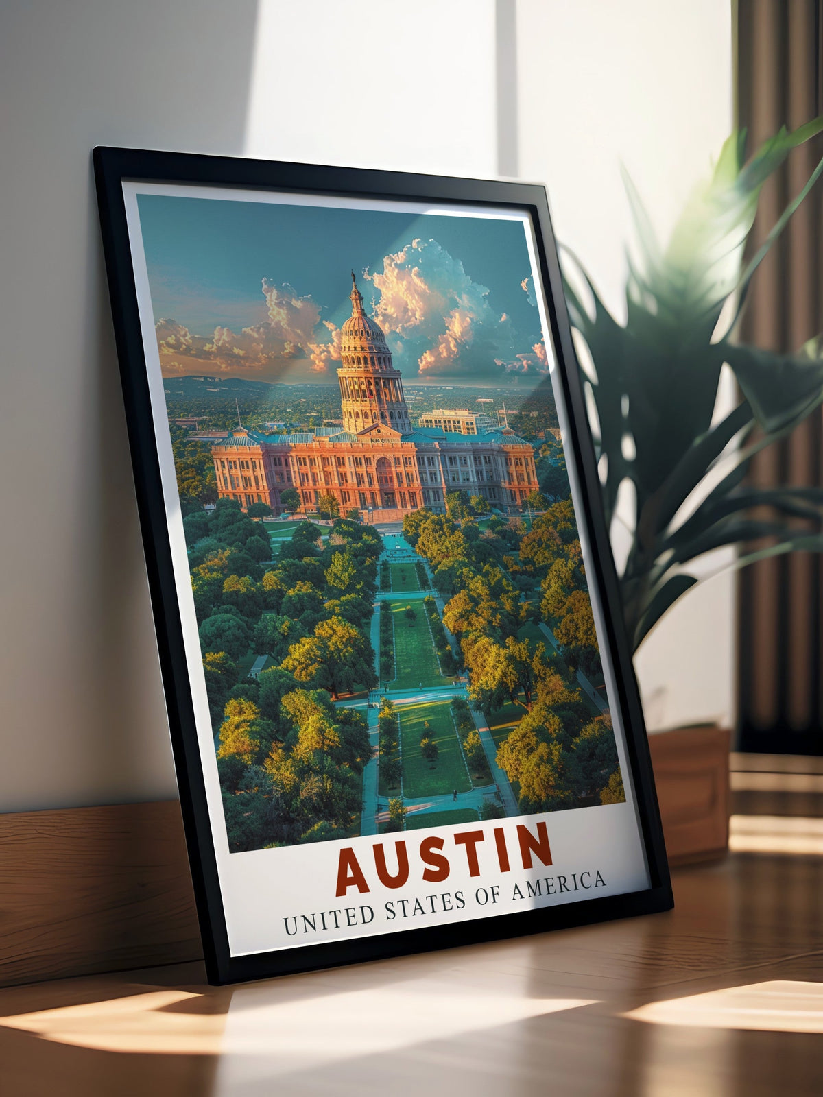 Austin   Artwork - Texas State Capitol  Framed Prints - USA Perfect Wall Art