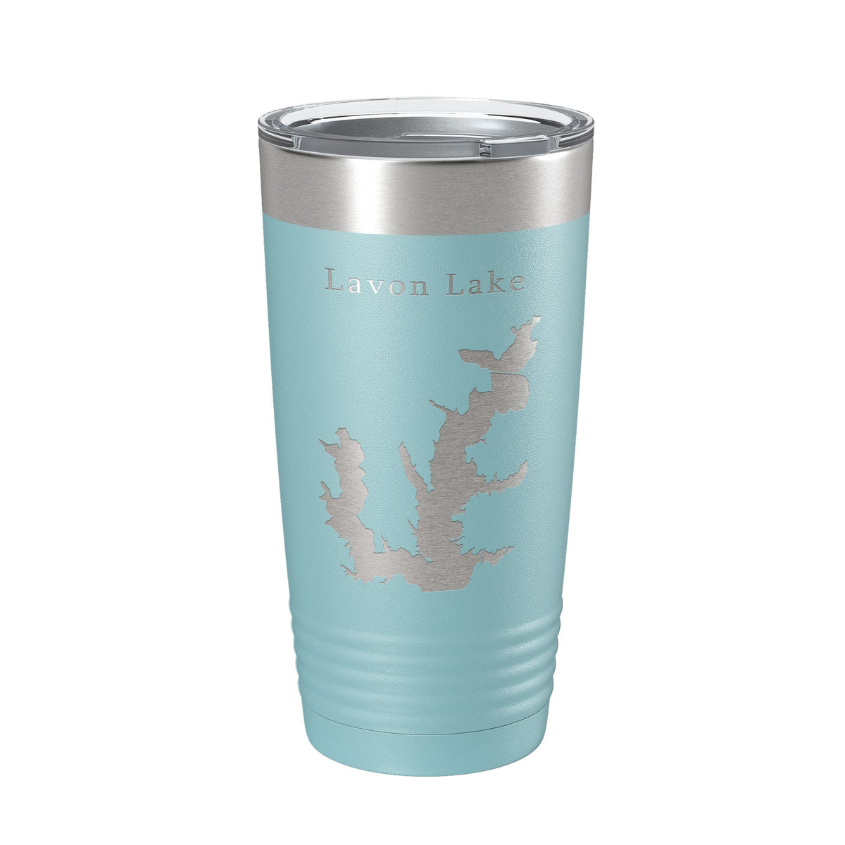 Lavon Lake Map Tumbler Travel Mug Insulated Laser Engraved Coffee Cup Texas 20 oz