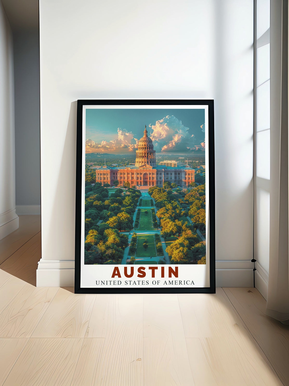 Austin   Artwork - Texas State Capitol  Framed Prints - USA Perfect Wall Art