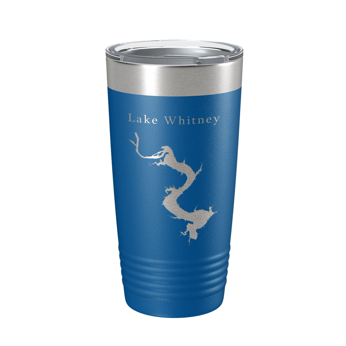 Lake Whitney Map Tumbler Travel Mug Insulated Laser Engraved Coffee Cup Texas 20 oz