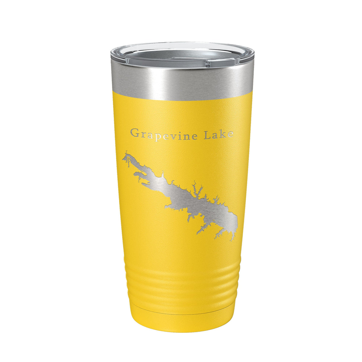 Grapevine Lake Map Tumbler Travel Mug Insulated Laser Engraved Coffee Cup Texas 20 oz