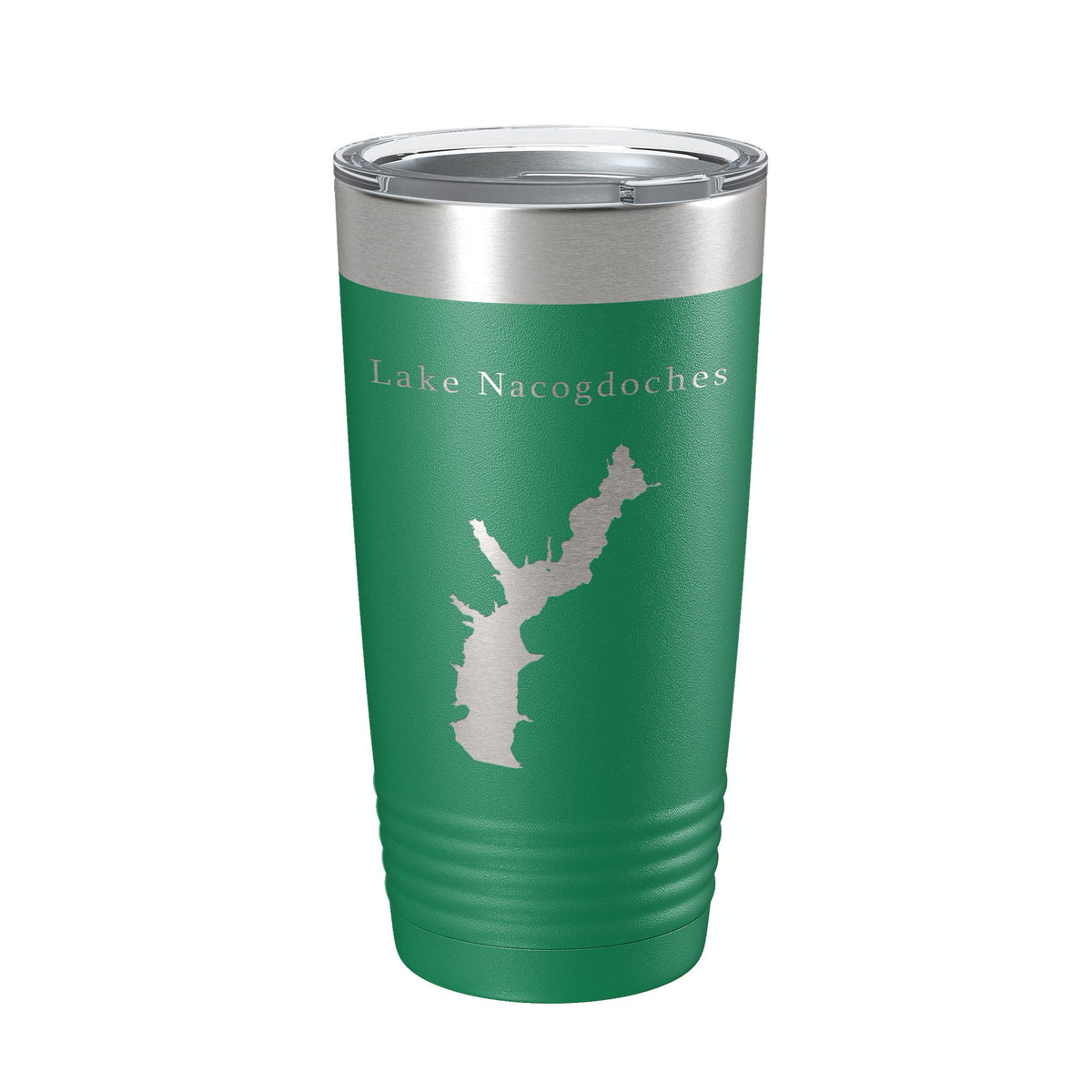 Lake Nacogdoches Map Tumbler Travel Mug Insulated Laser Engraved Coffee Cup Texas 20 oz