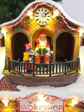 Santa's Workshop Christmas Miniature. Christmas Village F07M3-28A