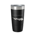 Lake Waxahachie Map Tumbler Travel Mug Insulated Laser Engraved Coffee Cup Texas 20 oz