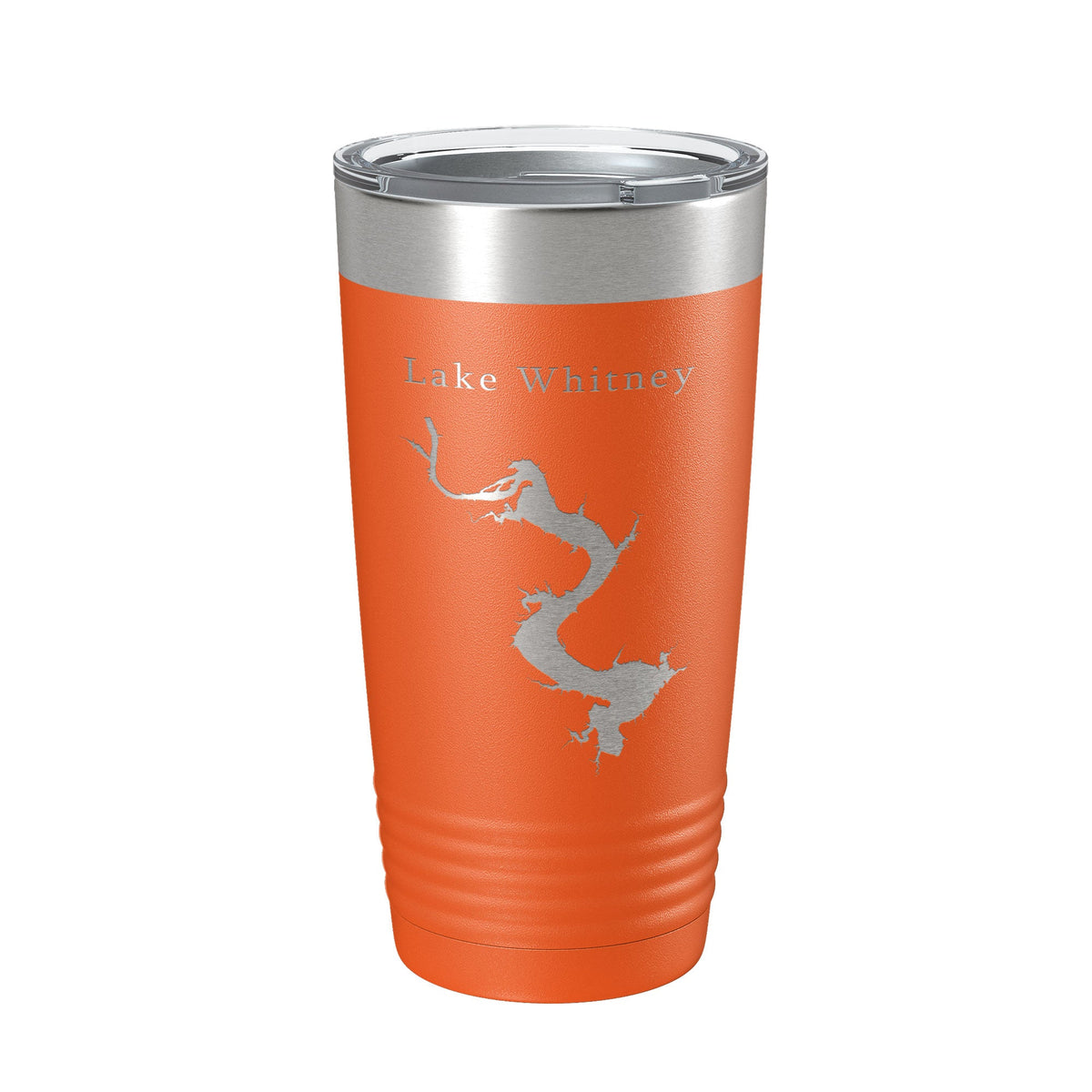 Lake Whitney Map Tumbler Travel Mug Insulated Laser Engraved Coffee Cup Texas 20 oz