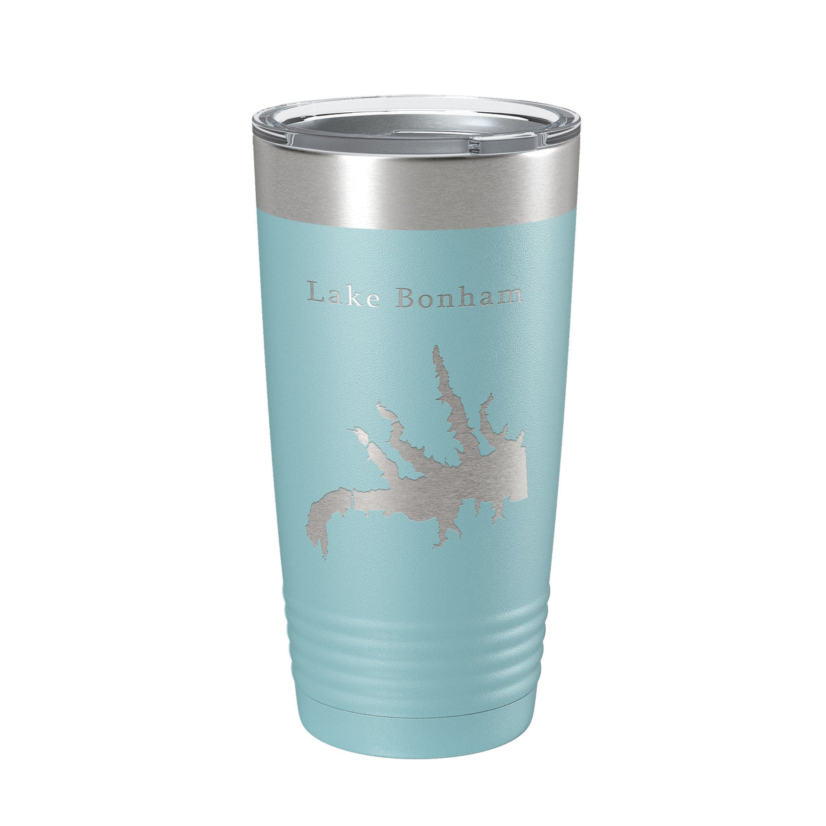 Lake Bonham Map Tumbler Travel Mug Insulated Laser Engraved Coffee Cup Texas 20 oz