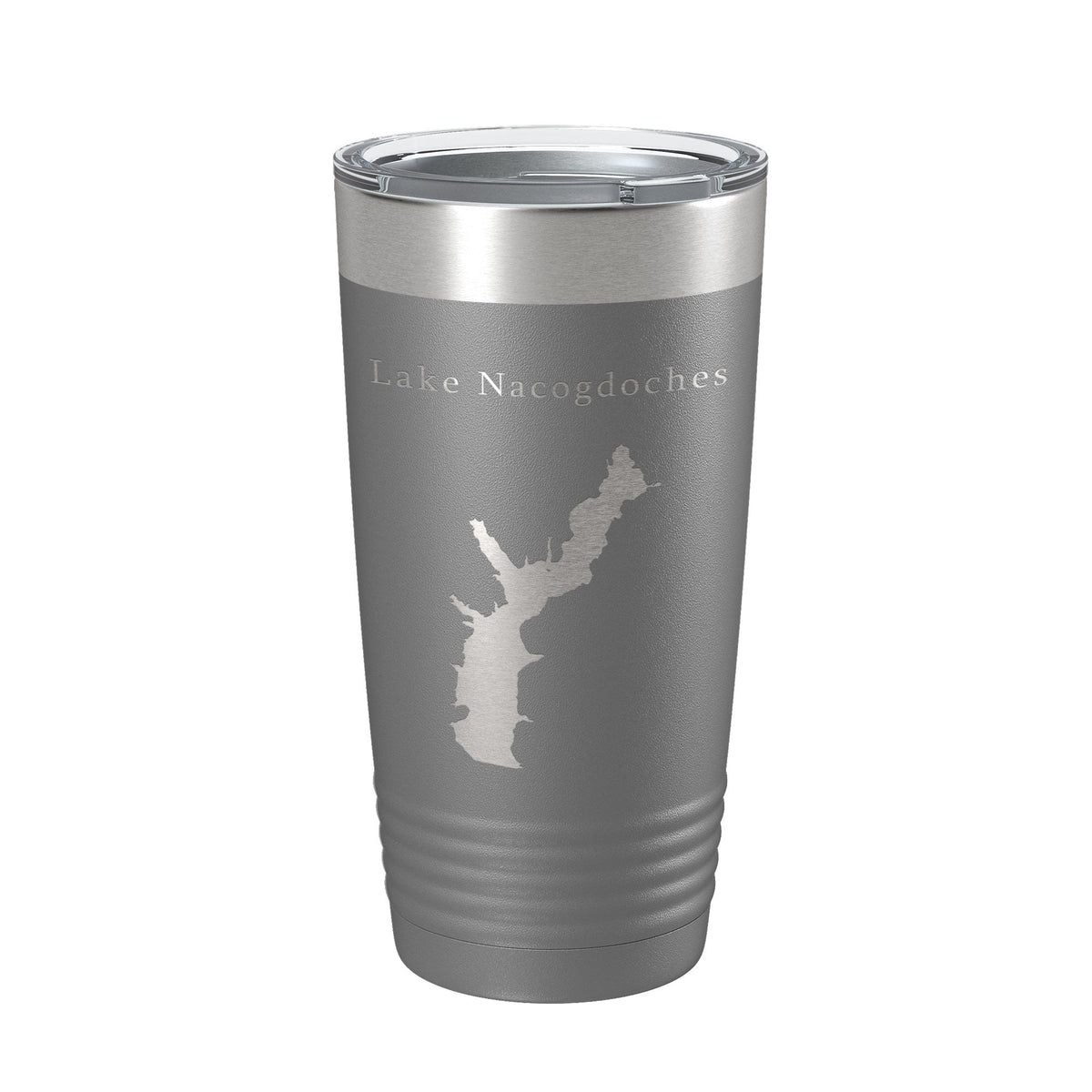 Lake Nacogdoches Map Tumbler Travel Mug Insulated Laser Engraved Coffee Cup Texas 20 oz