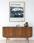 AT&T Stadium  Art - Texas Rangers Cowboys Mavericks Travel Posters - AT&T Stadium  Home Decor