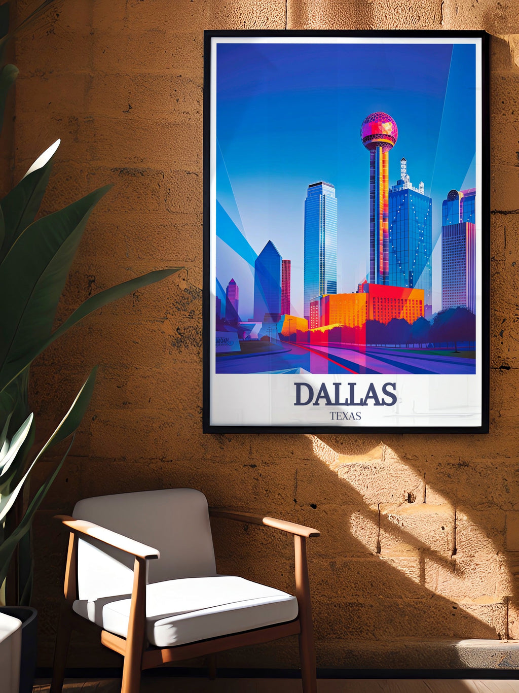 Dallas Poster Print - Sixth Floor Museum Art - Reunion Tower Wall Art - Dallas Art Print - Dallas Travel Print - Texas Artwork