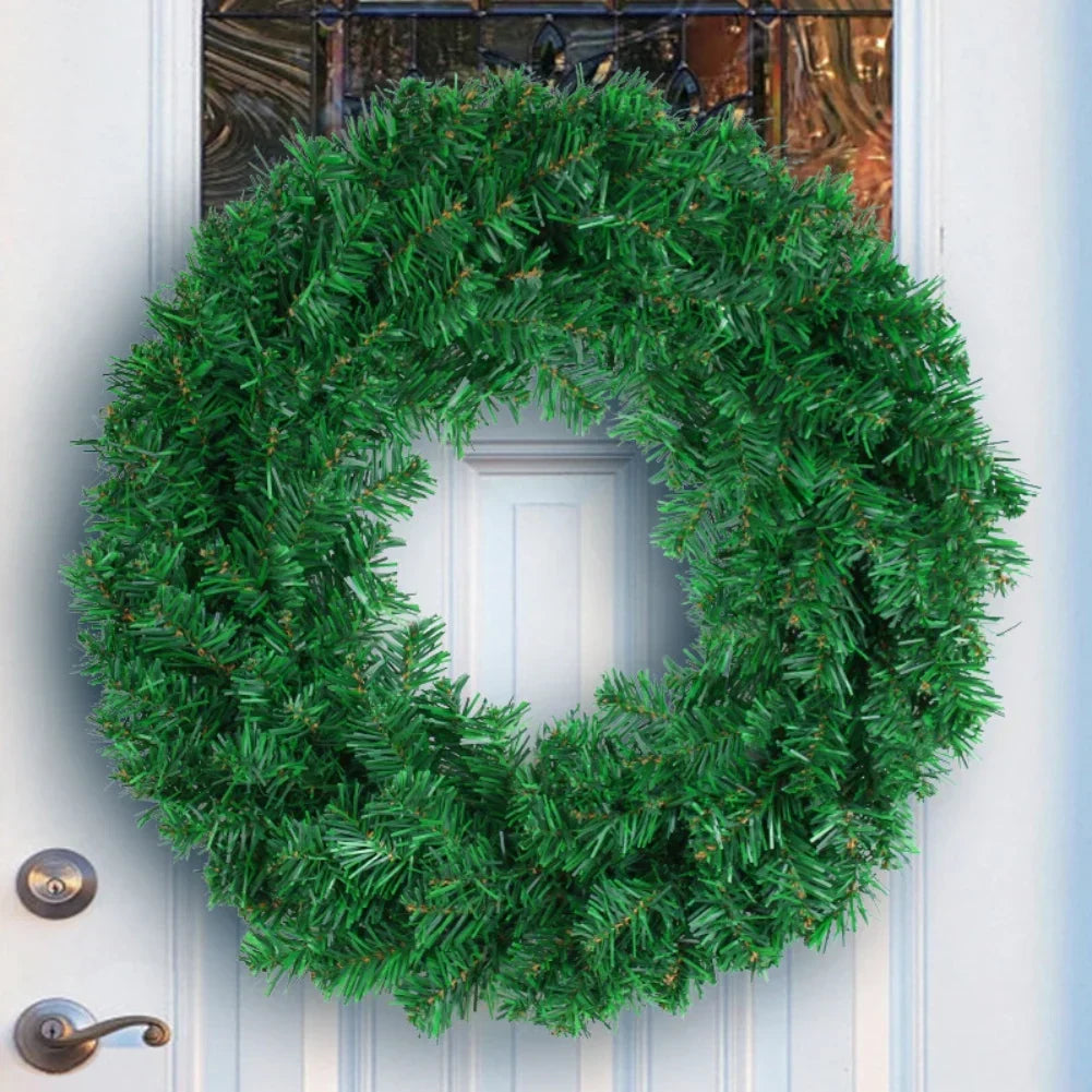 Pvc Christmas Wreath For Home Decoration