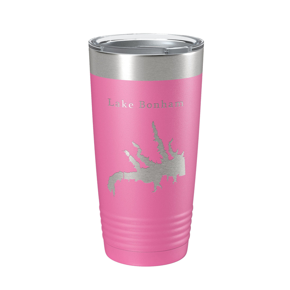Lake Bonham Map Tumbler Travel Mug Insulated Laser Engraved Coffee Cup Texas 20 oz