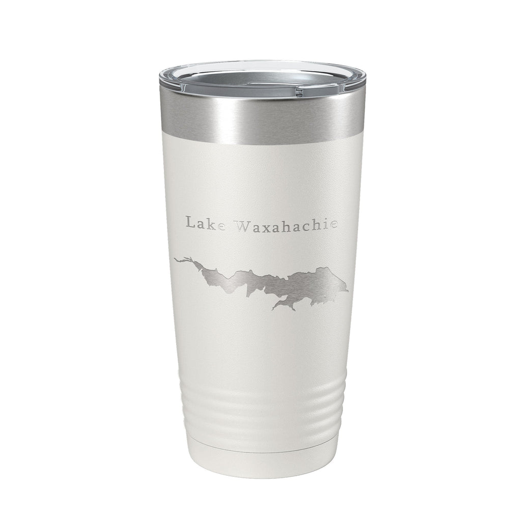 Lake Waxahachie Map Tumbler Travel Mug Insulated Laser Engraved Coffee Cup Texas 20 oz