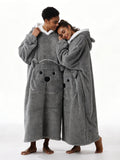Oversized Christmas Bear Blanket Hoodie