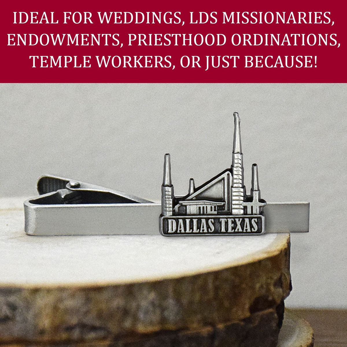 Dallas Texas Temple Tie Bar
