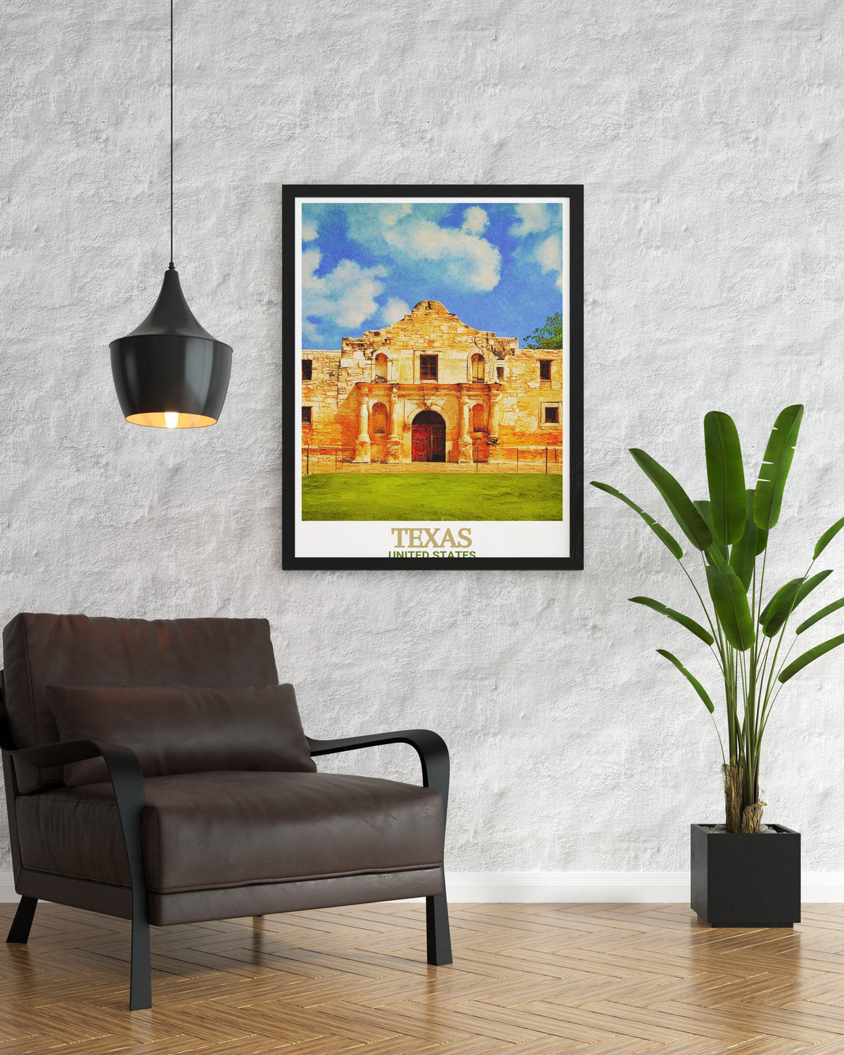 Texas Art - The Alamo  Posters - United States  Living Room Decor