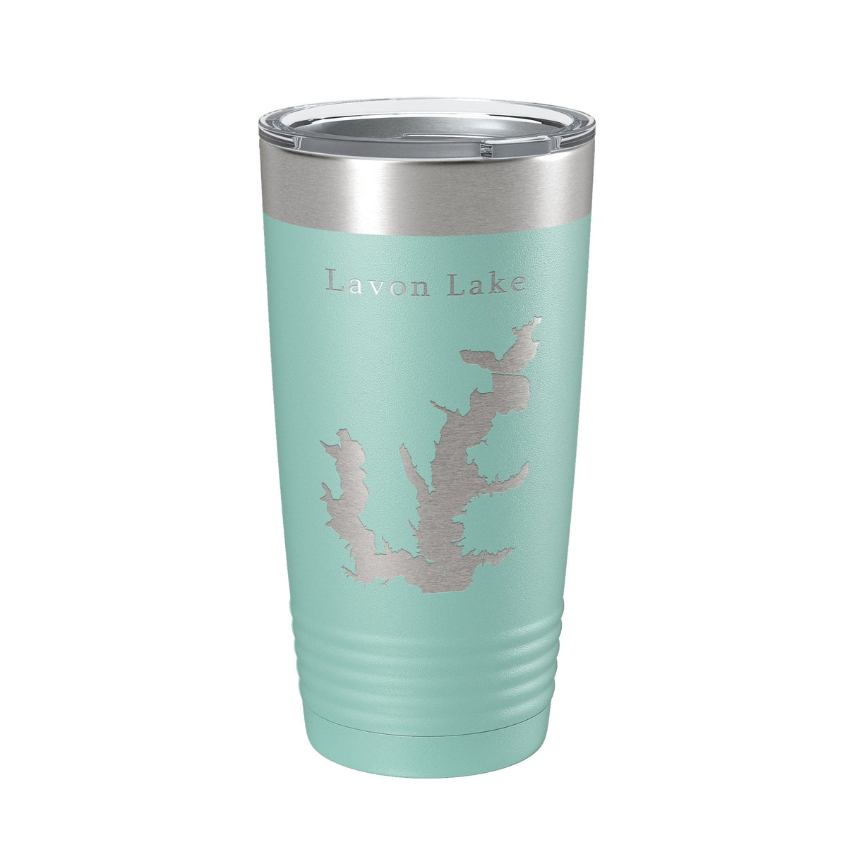 Lavon Lake Map Tumbler Travel Mug Insulated Laser Engraved Coffee Cup Texas 20 oz
