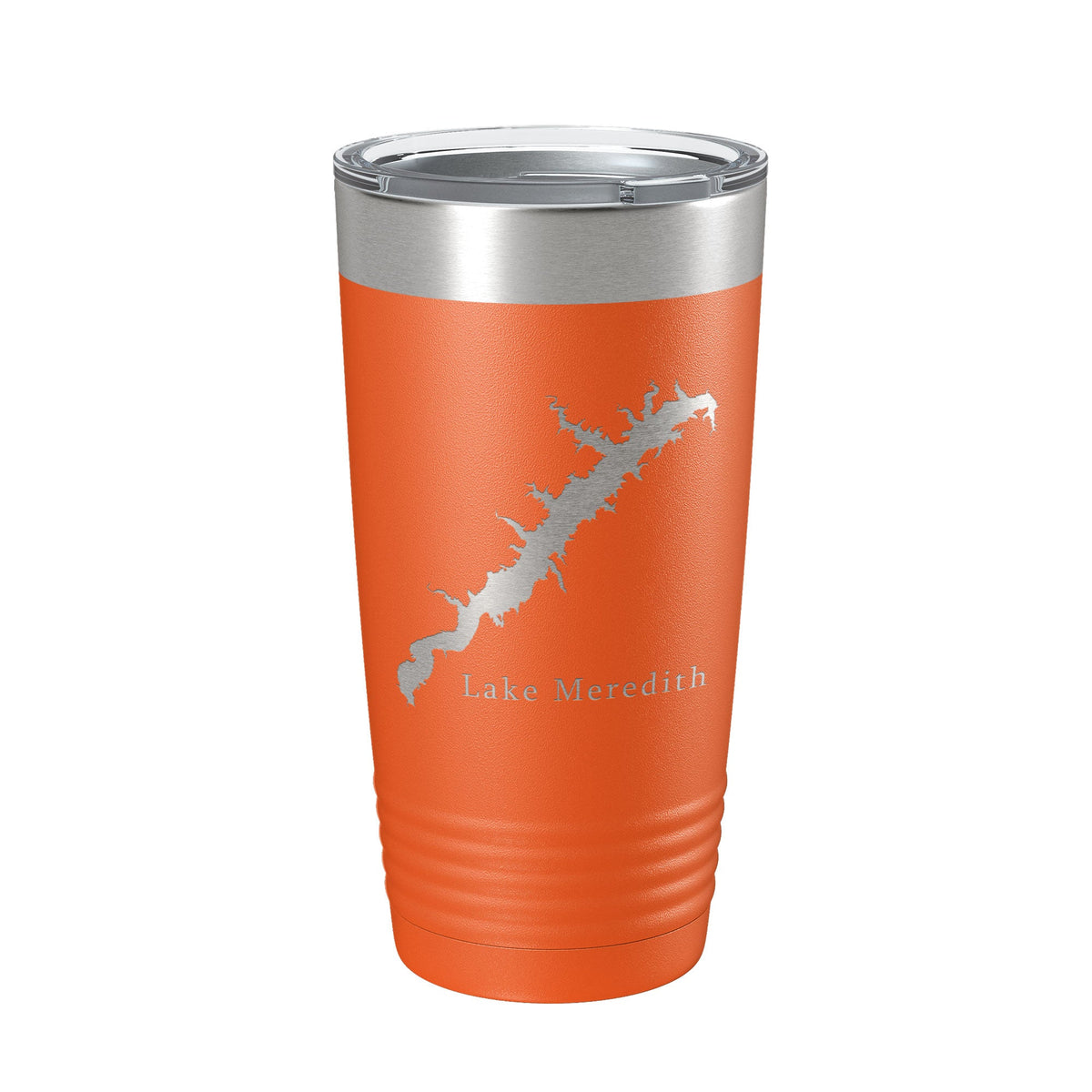 Lake Meredith Map Tumbler Travel Mug Insulated Laser Engraved Coffee Cup Texas 20 oz