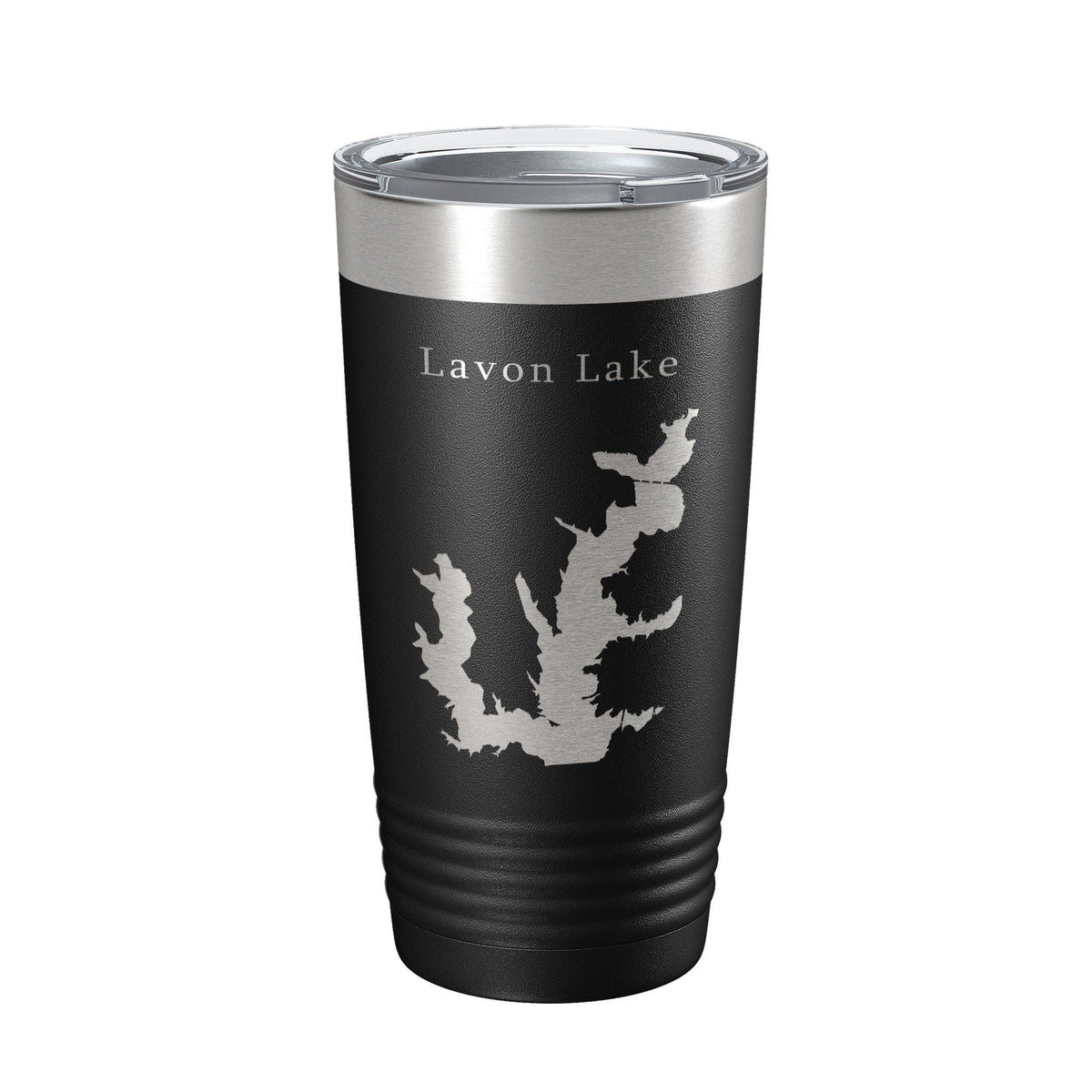 Lavon Lake Map Tumbler Travel Mug Insulated Laser Engraved Coffee Cup Texas 20 oz