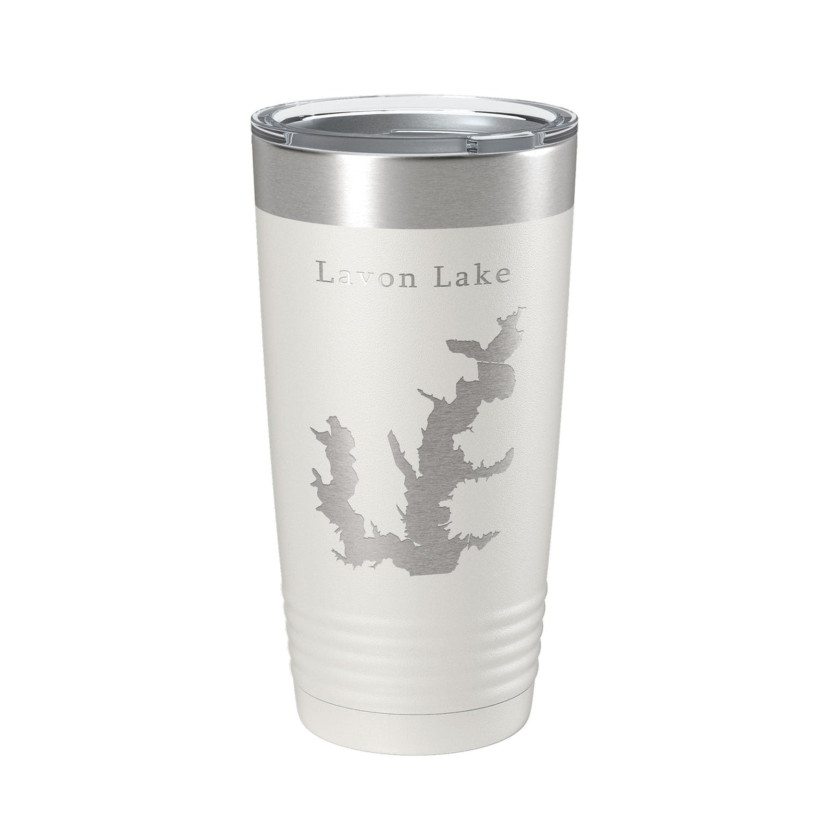 Lavon Lake Map Tumbler Travel Mug Insulated Laser Engraved Coffee Cup Texas 20 oz
