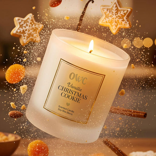 Vanilla Christmas Cookie Candle