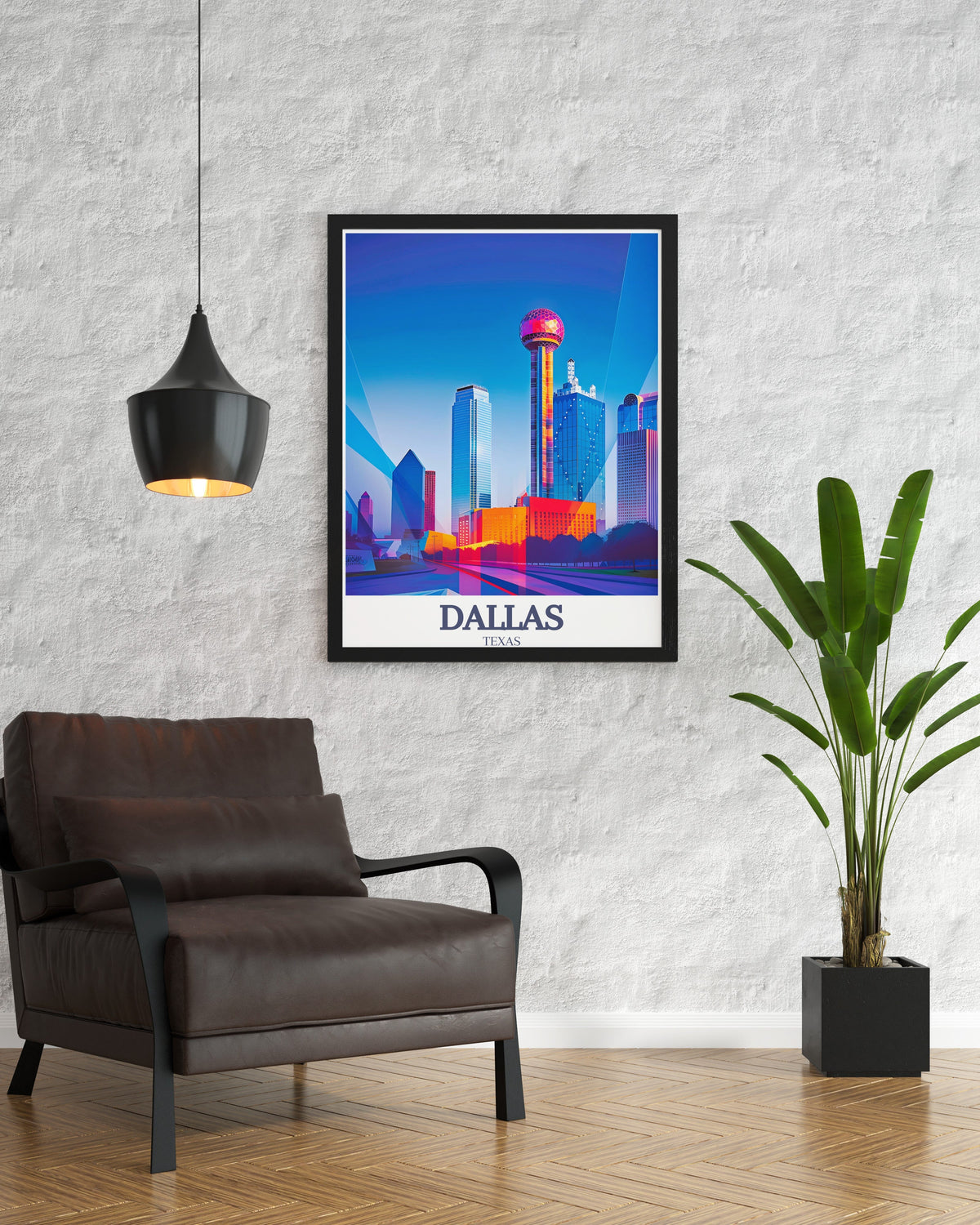 Dallas Poster Print - Sixth Floor Museum Art - Reunion Tower Wall Art - Dallas Art Print - Dallas Travel Print - Texas Artwork