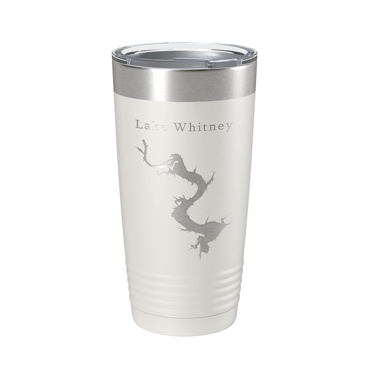 Lake Whitney Map Tumbler Travel Mug Insulated Laser Engraved Coffee Cup Texas 20 oz