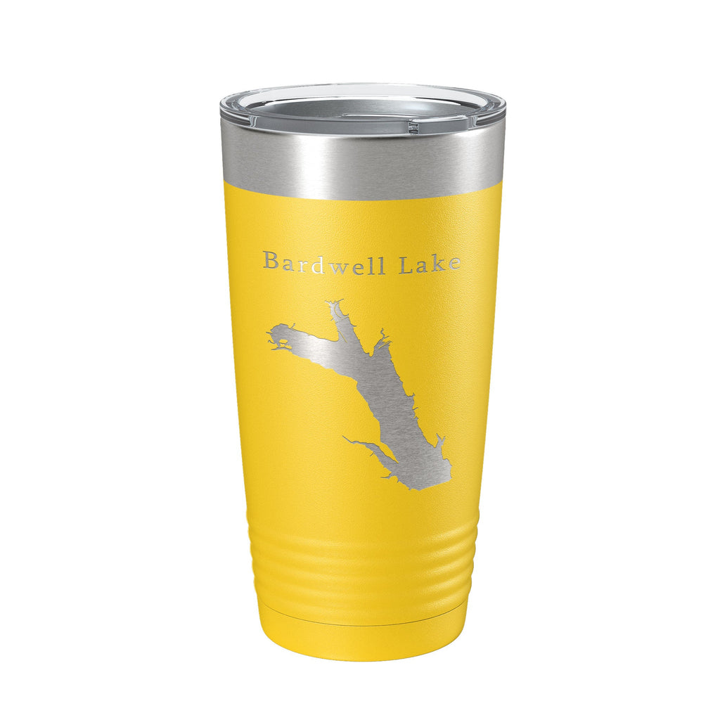 Bardwell Lake Map Tumbler Travel Mug Insulated Laser Engraved Coffee Cup Texas 20 oz