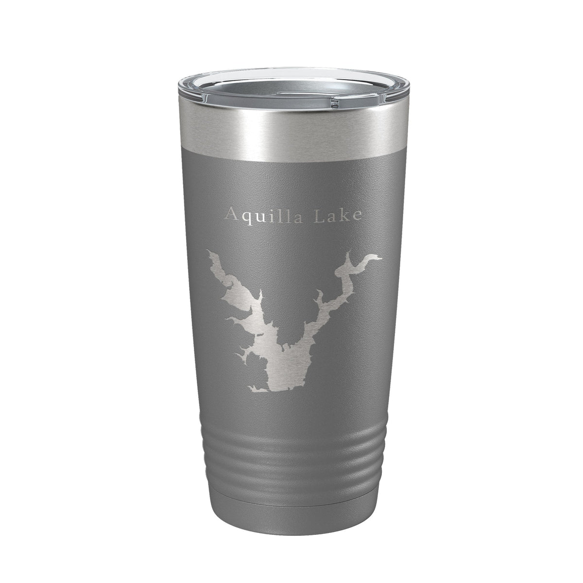 Aquilla Lake Map Tumbler Travel Mug Insulated Laser Engraved Coffee Cup Texas 20 oz