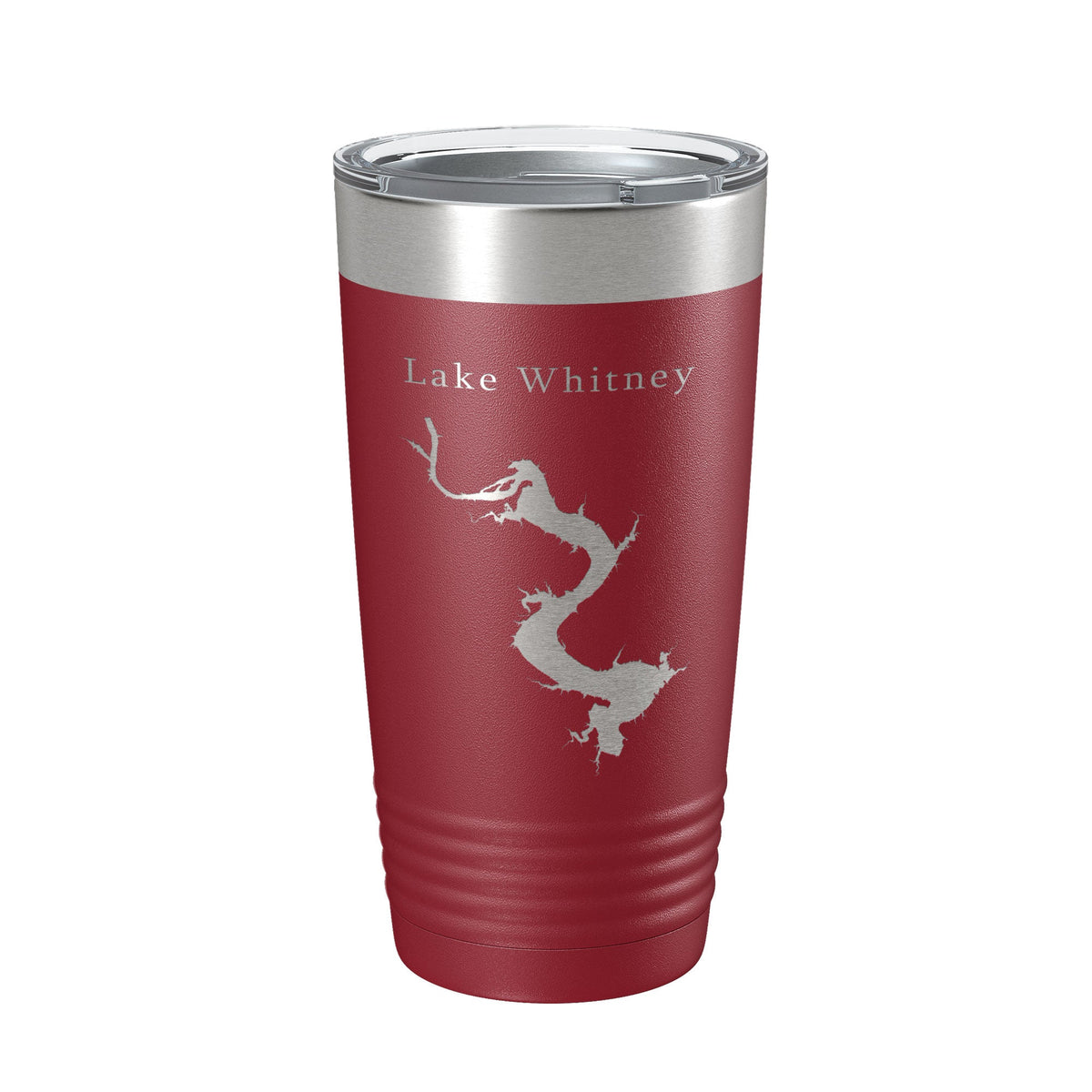 Lake Whitney Map Tumbler Travel Mug Insulated Laser Engraved Coffee Cup Texas 20 oz