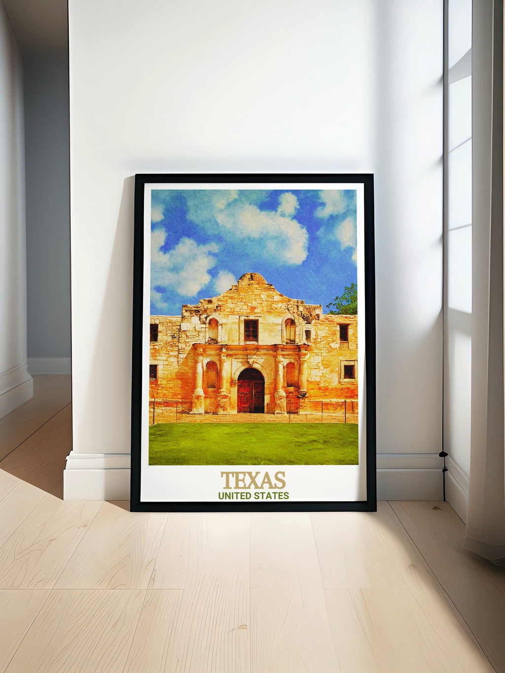 Texas Art - The Alamo  Posters - United States  Living Room Decor
