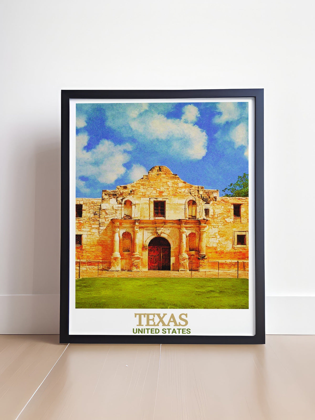Texas Art - The Alamo  Posters - United States  Living Room Decor