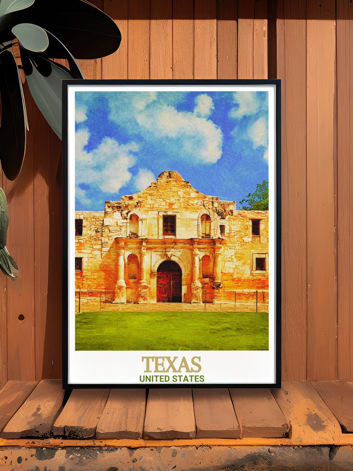 Texas Art - The Alamo  Posters - United States  Living Room Decor