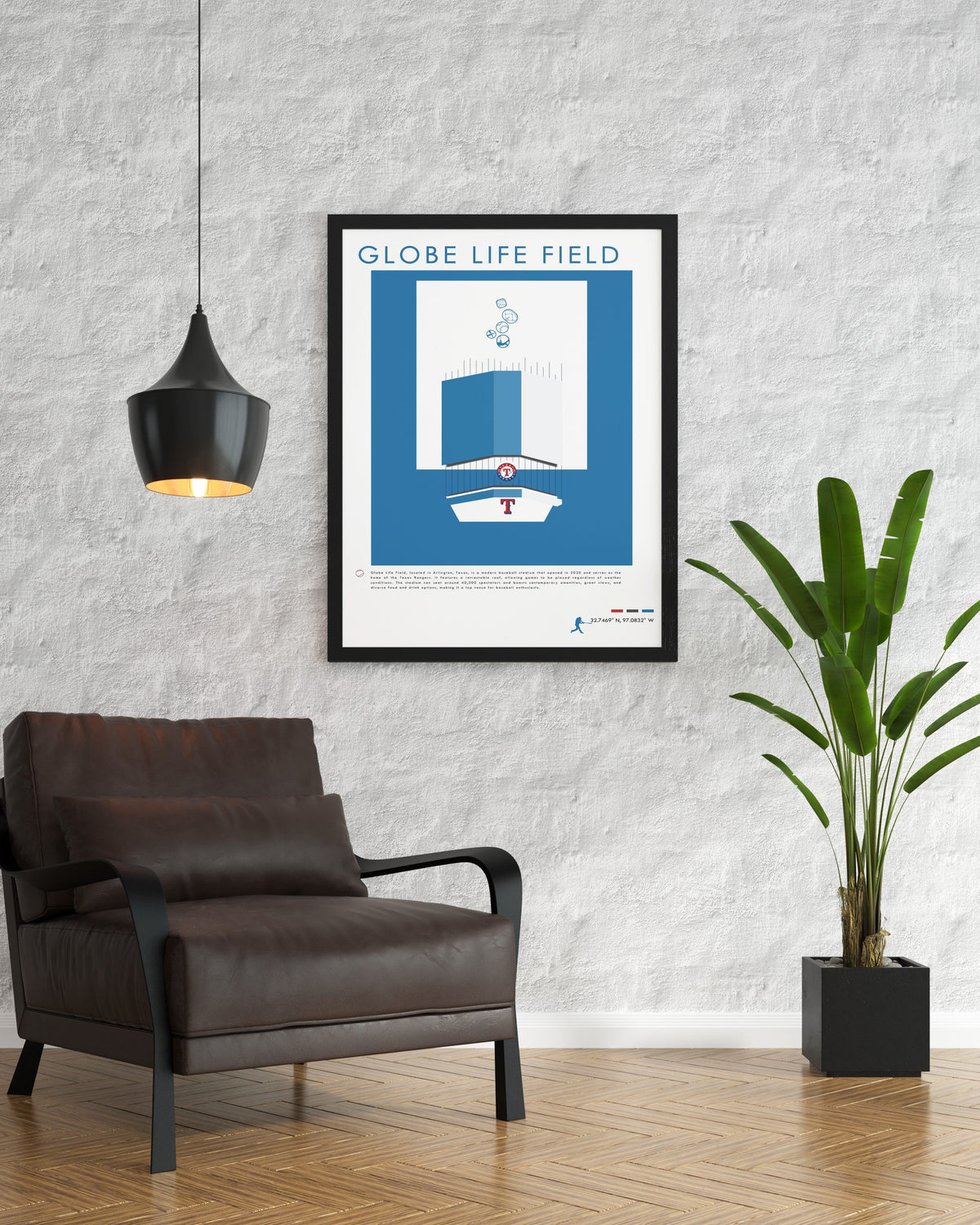 Globe Life Field  Poster Print - Texas Rangers Wall Art - Globe Life Field  Wall Art
