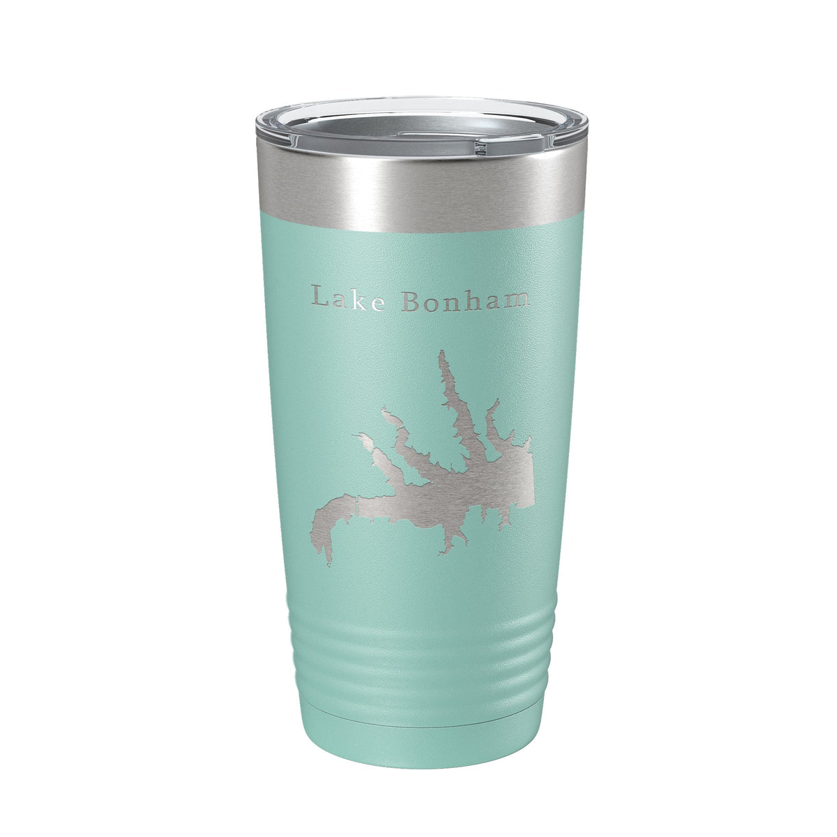 Lake Bonham Map Tumbler Travel Mug Insulated Laser Engraved Coffee Cup Texas 20 oz