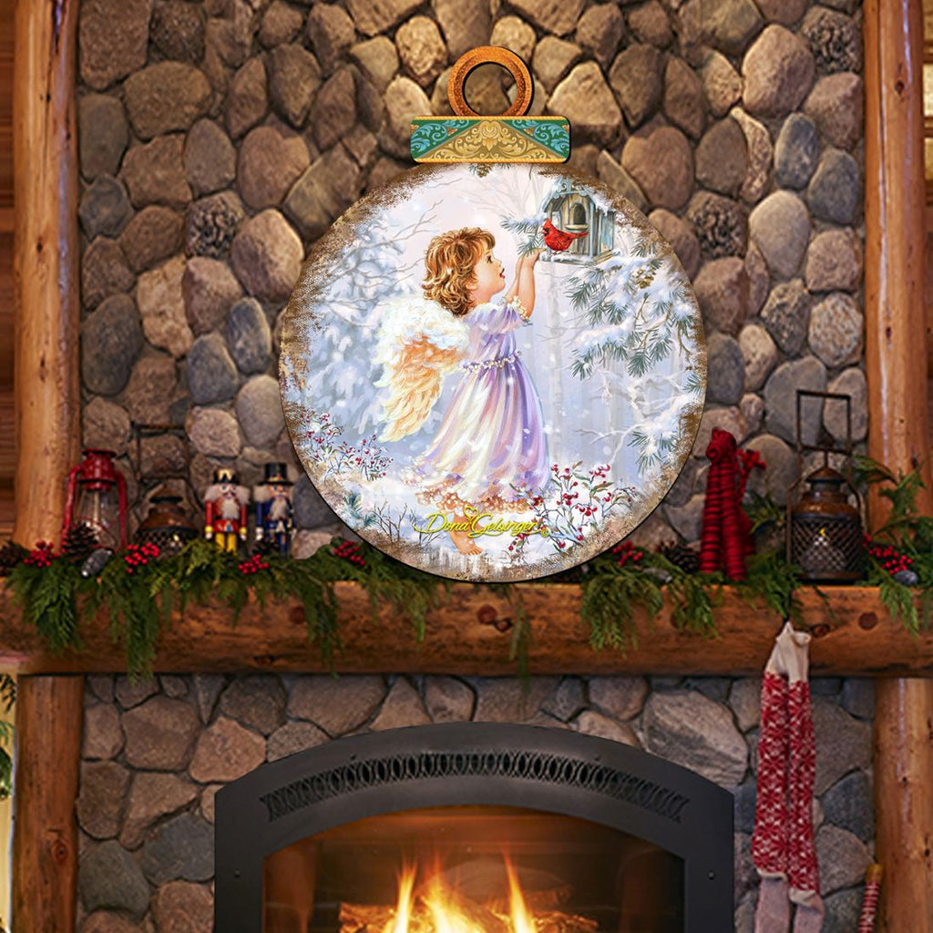 Little Christmas Joy Christmas Door Decor by D. Gelsinger - Christmas Santa Snowman Decor - 8121118H-1622