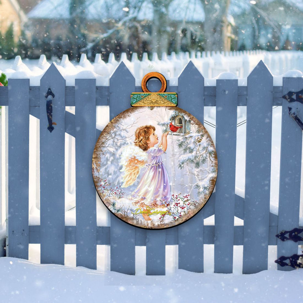 Little Christmas Joy Christmas Door Decor by D. Gelsinger - Christmas Santa Snowman Decor - 8121118H-1622