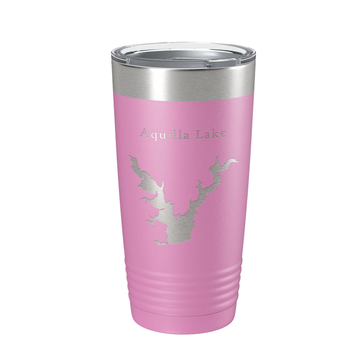 Aquilla Lake Map Tumbler Travel Mug Insulated Laser Engraved Coffee Cup Texas 20 oz