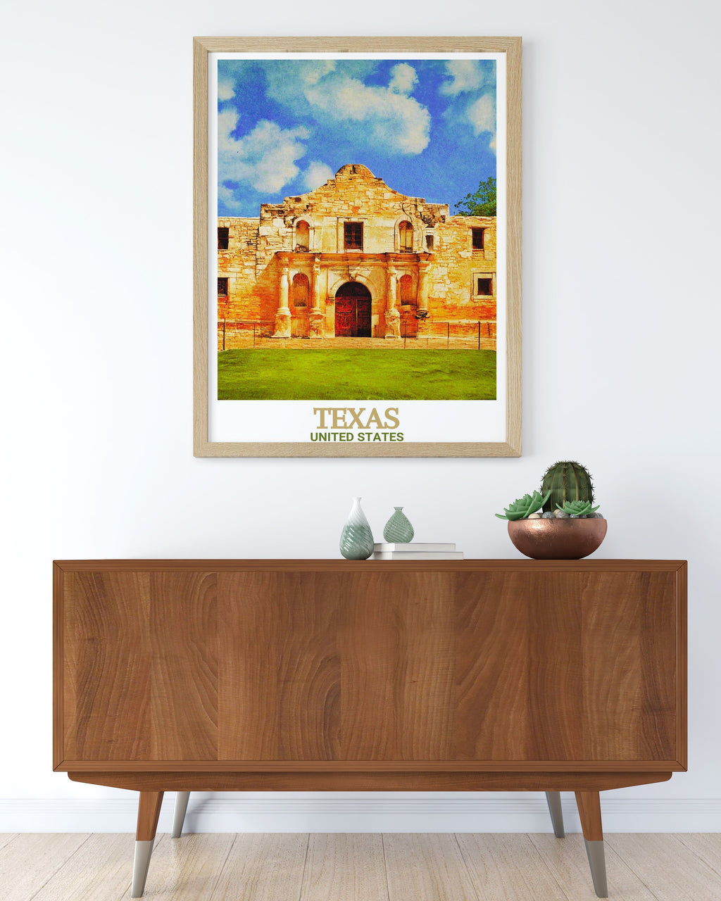 Texas Art - The Alamo  Posters - United States  Living Room Decor