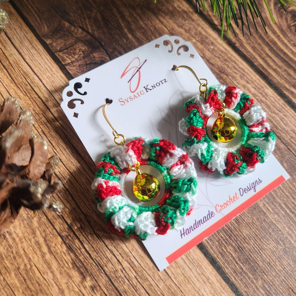 Christmas Wreath Earrings