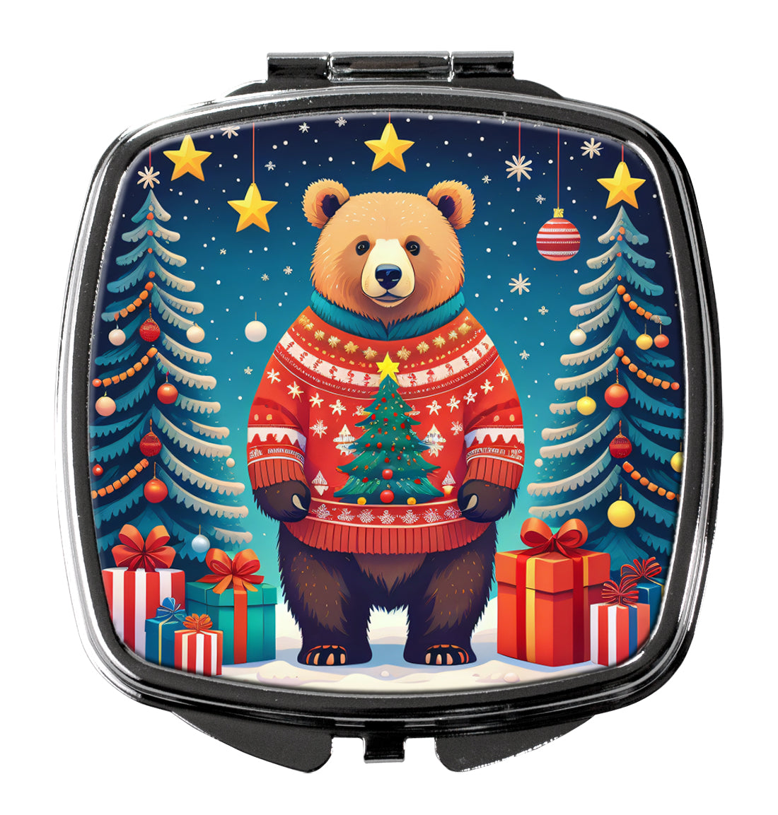 Bear Christmas Compact Mirror