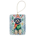 Puli Christmas Porcelain Ornament