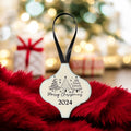 Arabesque Christmas Ornament - Merry Christmas 2024