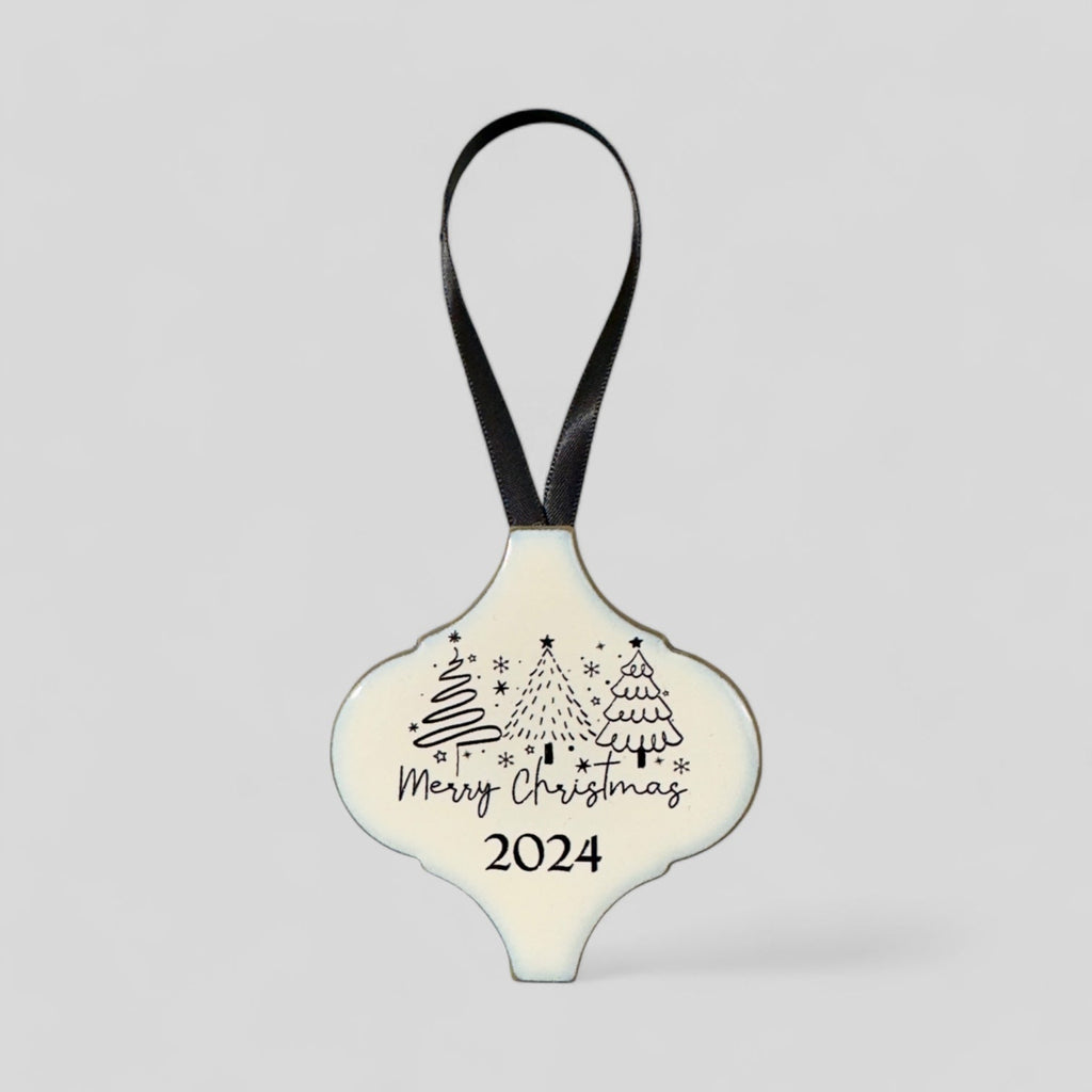 Arabesque Christmas Ornament - Merry Christmas 2024
