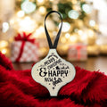 Arabesque Christmas Ornament - Merry Christmas & Happy New Year