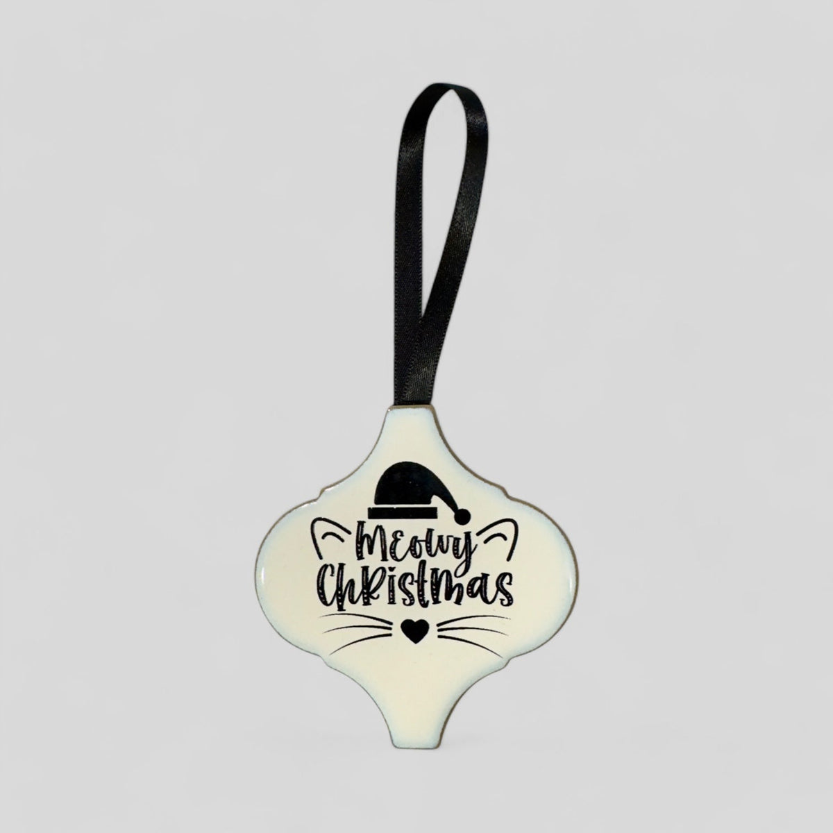 Arabesque Christmas Ornament - Meowy Christmas