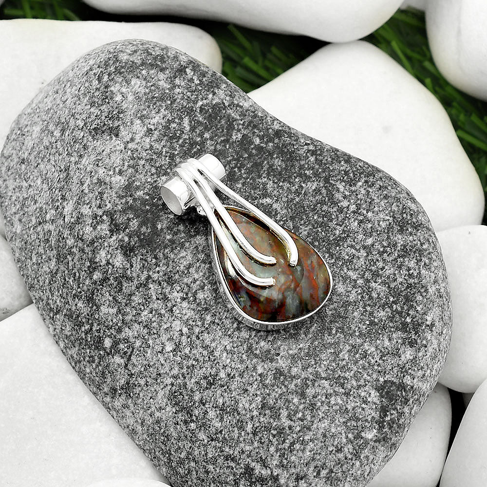 Natural Texas Moss Agate Pendant P-1675 SDP109613