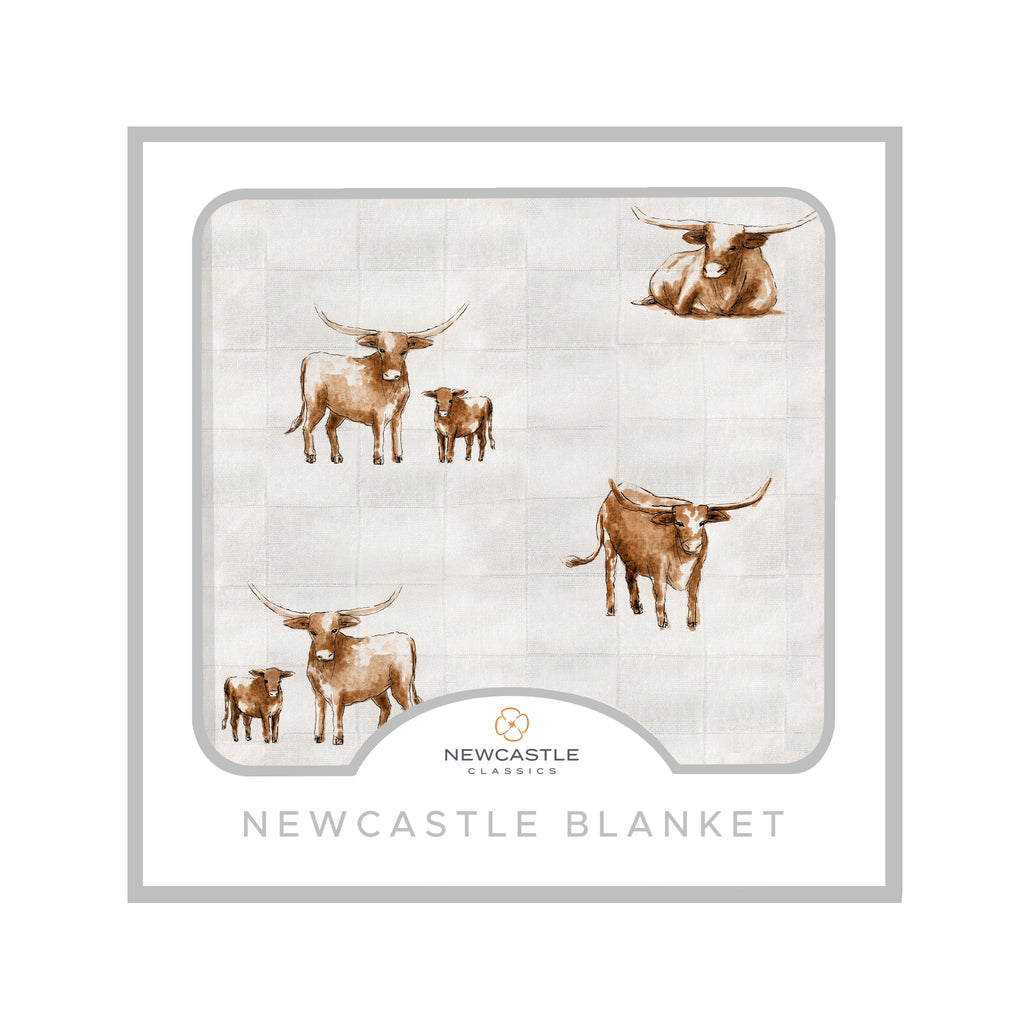 Longhorn Bamboo Newcastle Blanket