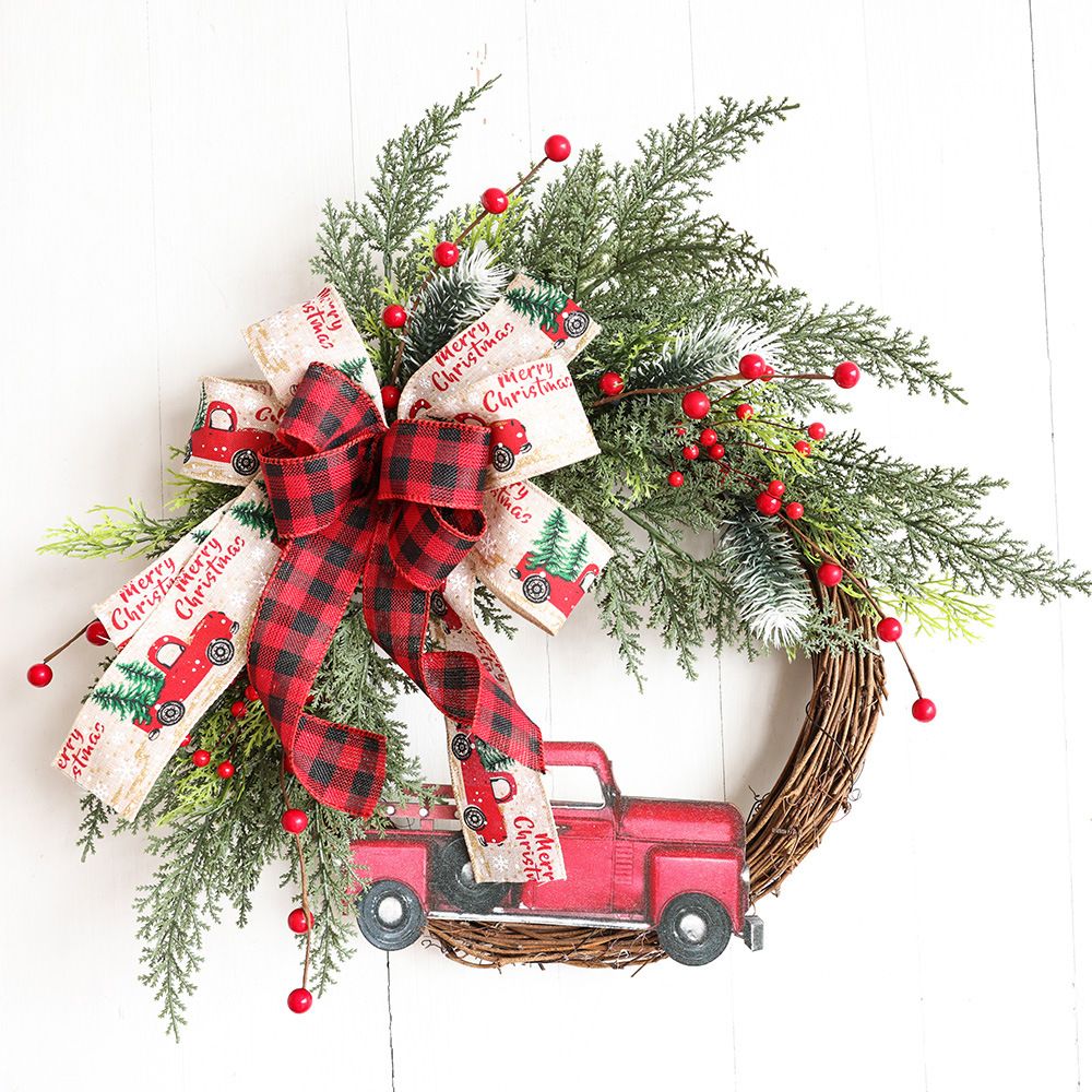 Christmas Wreaths Decorations,Christmas Wreaths for Front Door, Christmas Train, Christmas Home D√©cor