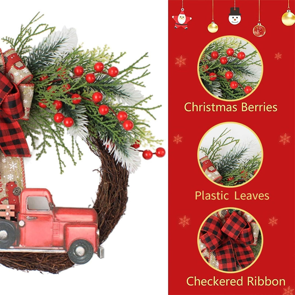 Christmas Wreaths Decorations,Christmas Wreaths for Front Door, Christmas Train, Christmas Home D√©cor
